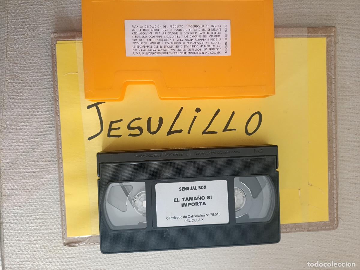 Films: PELICULA X PORNO VHS DE VIDEOCLUB SENSUAL BOX EL TAMA&Ntilde;O SI IMPORTA