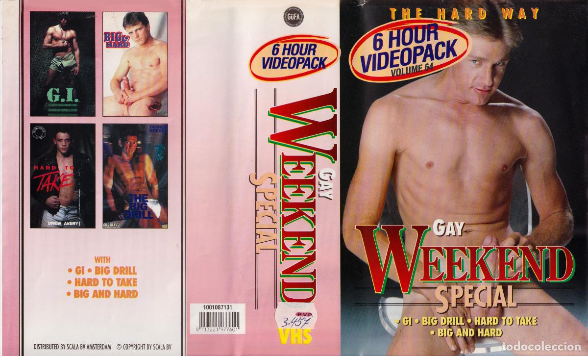 Peliculas: GAY WEEKEND SPECIAL VOLUME 64 THE HARD WAY TO TAKE G.I BIG DRILL BIG DREW AVERY VIDEORAMA 6 HOUR VHS