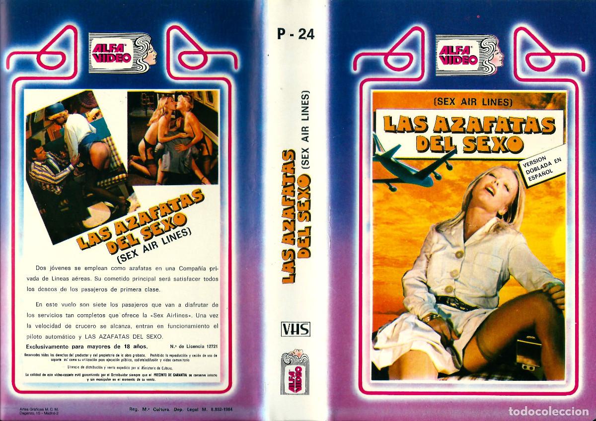 Peliculas: LAS AZAFATAS DEL SEXO GEORGINA SPELVIN KARINE GAMBIER ERIKA COOL CAROLE GIRE EMMANUELLE RIVIERE VHS