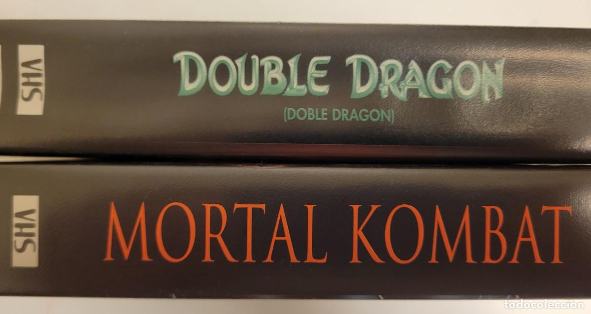 Peliculas: 2 VHS m&iacute;ticos, Double Drag&oacute;n y Mortal Kombat