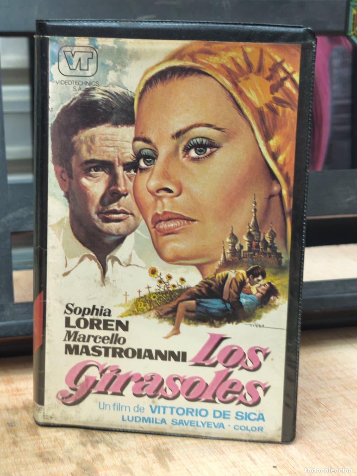 Peliculas: VHS - LOS GIRASOLES - SOPHIA LOREN - MARELLO MASTROIANNI (A61)