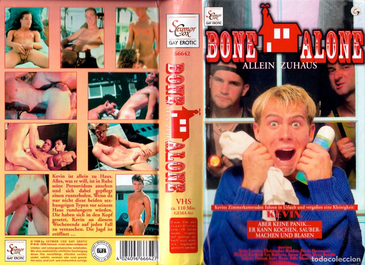 Filmes: BONE ALONE SEAN CARRERA LEE BALDWIN GARY DEAN WILLIAM HUNTER SEYMOR COX PARODIA SOLO EN CASA GAY VHS