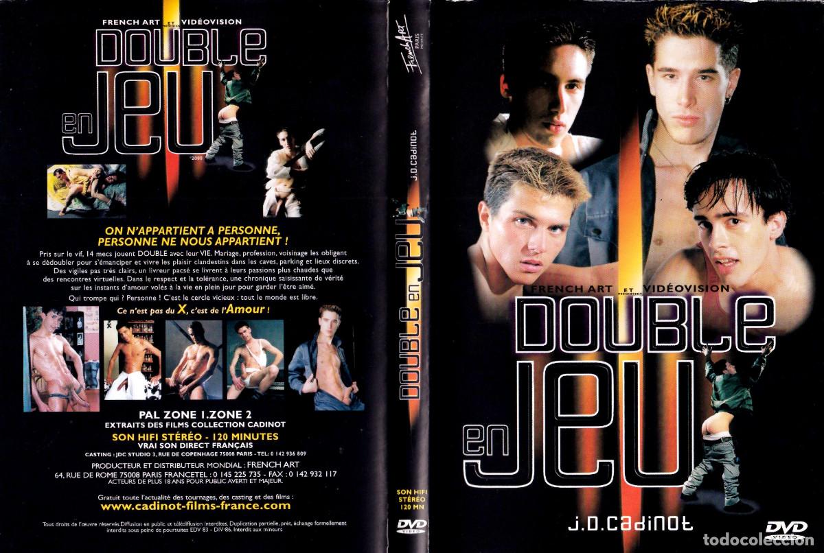 Filme: DOUBLE EN JEU MARCO PARELLI SYDNEY MCKENNA ANTOINE MALLET CELINE MCKENNA JEAN-CLAUDE CADINOT GAY DVD