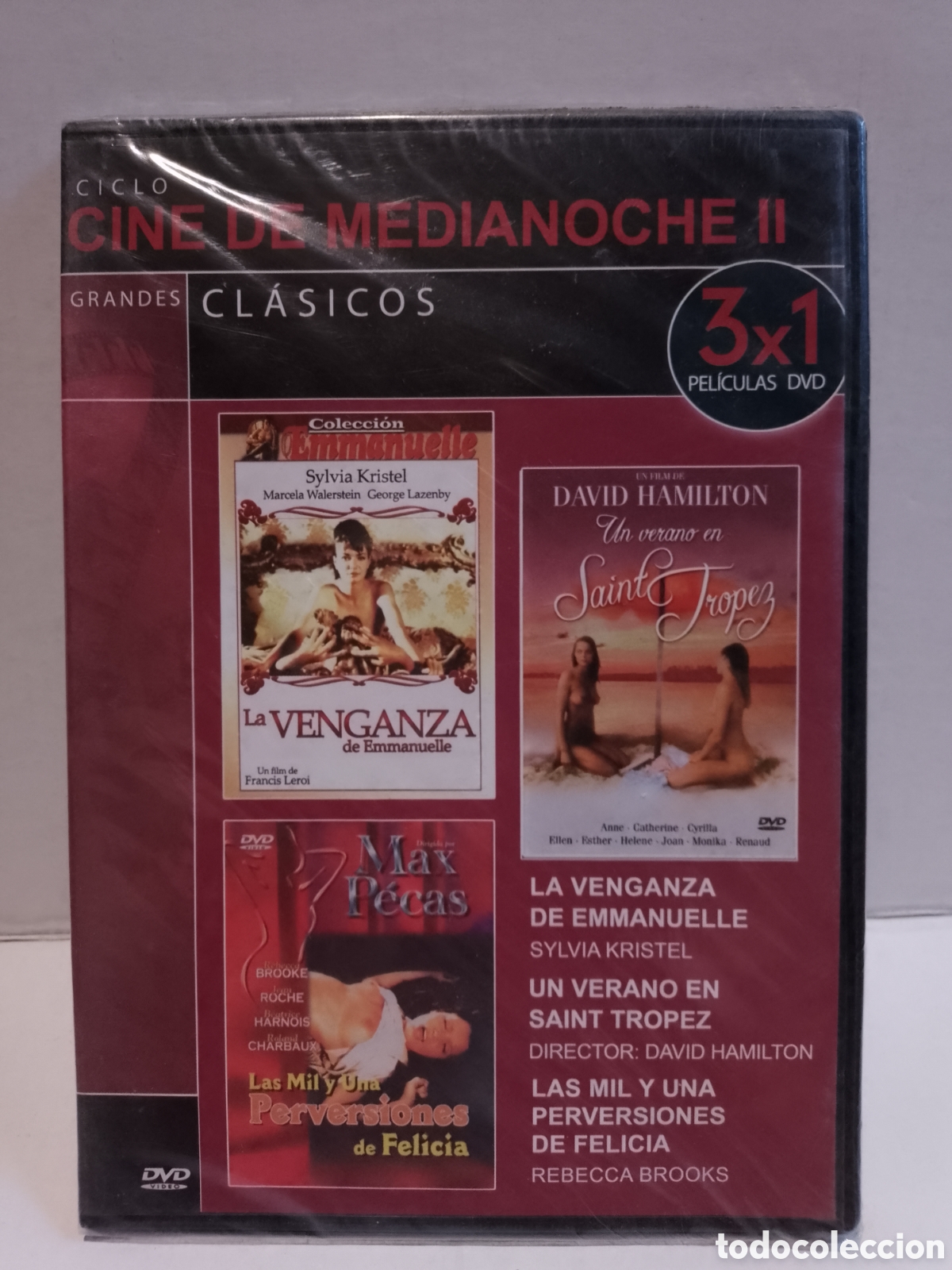 Peliculas: LA VENGANZA DE EMMANUELLE- VERANO EN SAINT TROPEZ- PERVERSIONES FELICIA- DVD NUEVO PRECINTPRECINTADO