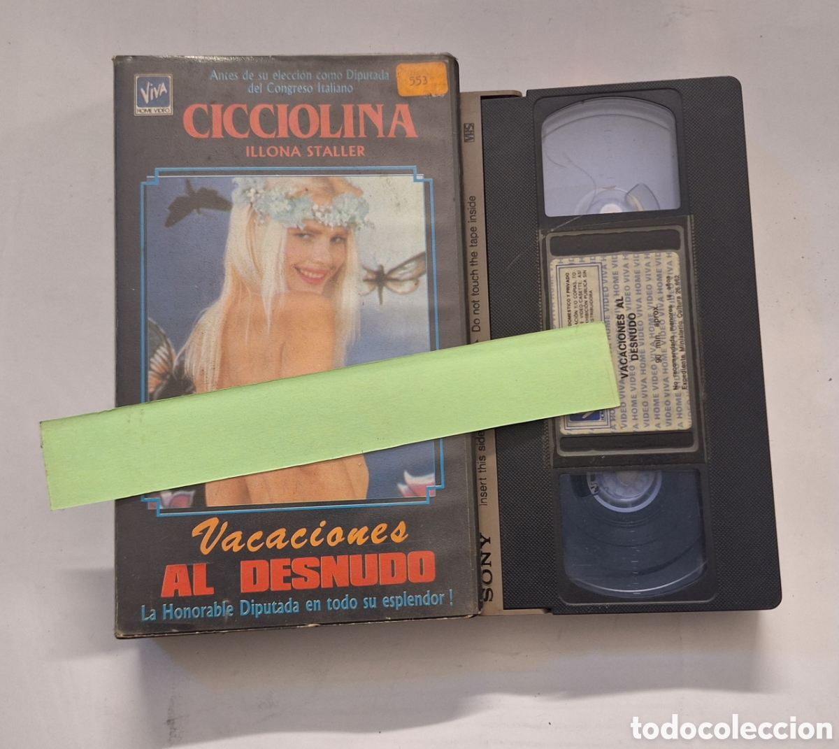 Peliculas: Vacaciones al Desnudo VHS Ilona Staller