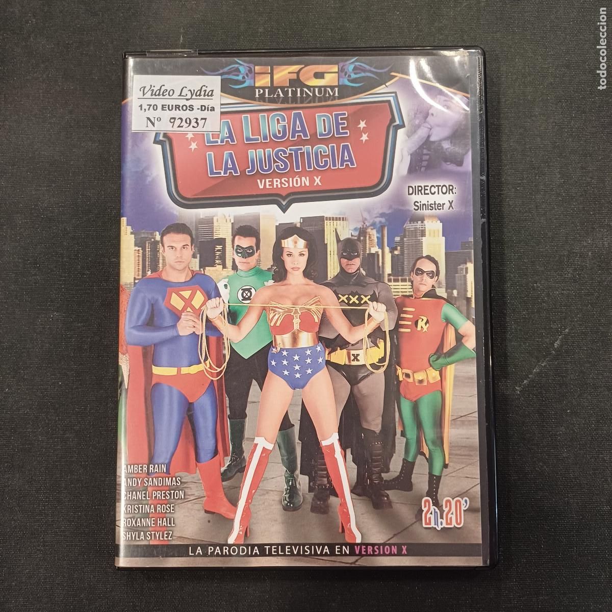 Peliculas: LA LIGA DE LA JUSTICIA X/DVD EROTICO.