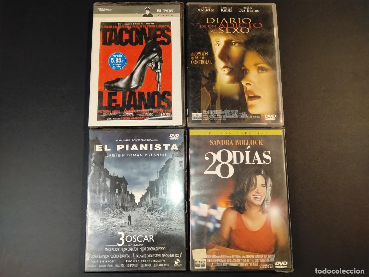 Filmes: 4 DVD (EL PIANISTA-28 DIAS-DIARIO DE UN ADICTO AL SEXO-TACONES)