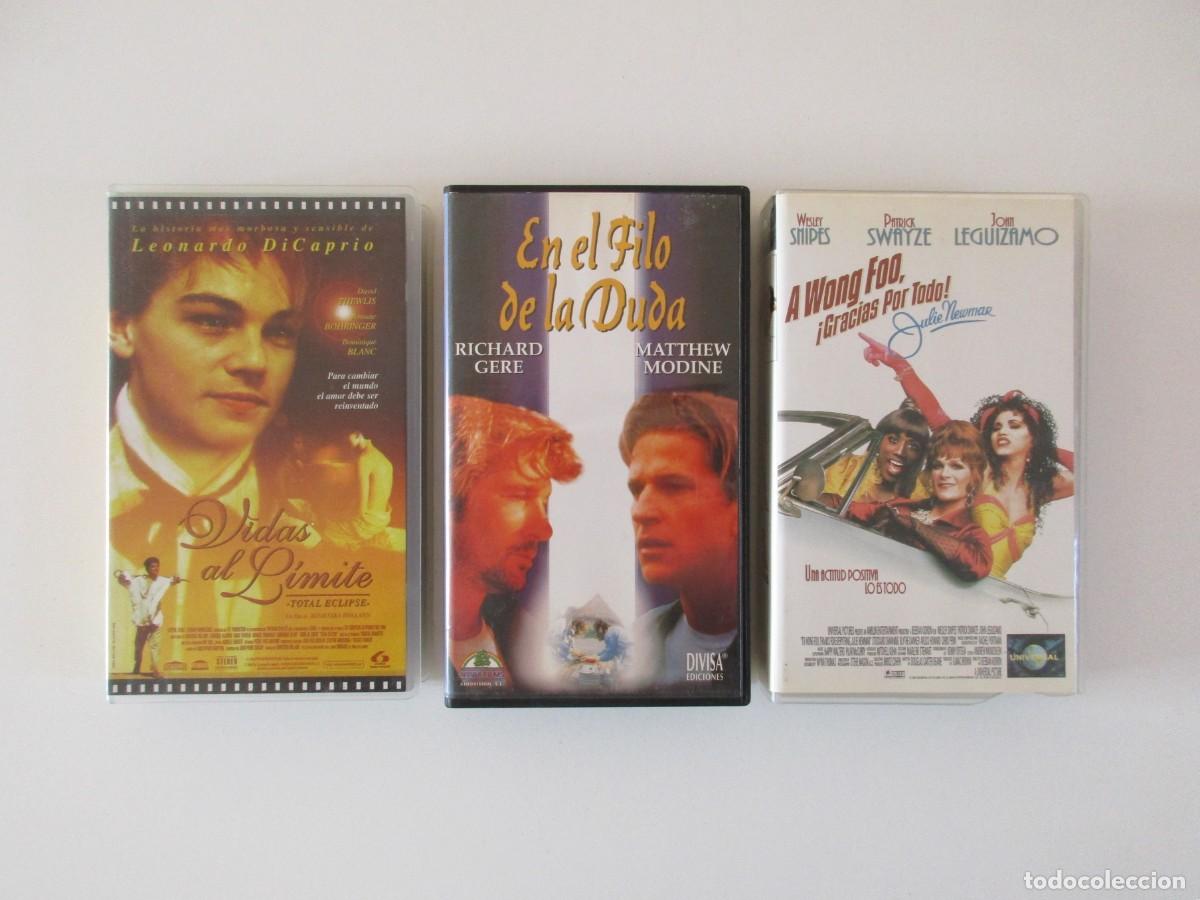 Filmes: LOTE 3 PELICULAS CINE GAY - A WONG FOO GRACIAS POR TODO - EN EL FILO DE LA DUDA - VIDAS AL L&Iacute;MITE