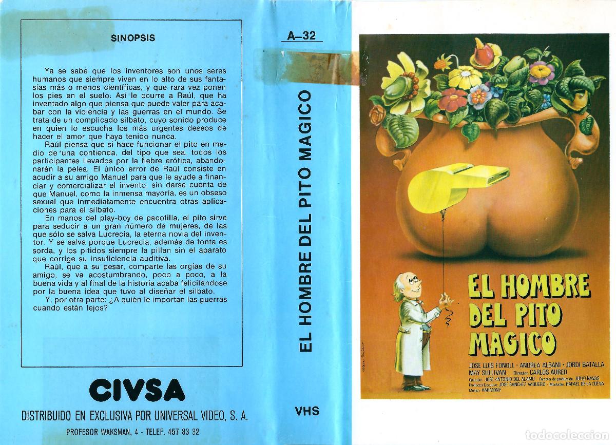 Peliculas: EL HOMBRE DEL PITO MAGICO &rdquo;S&rdquo; CARLOS AURED OLGA LALI ESPINET CONCHA VALERO JULIA CABALLERO VHS + DVD