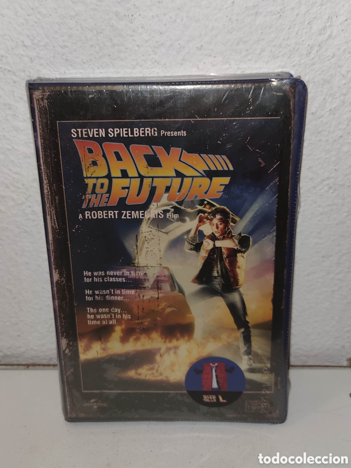 Peliculas: Camiseta - T-Shirt - Regreso al futuro, Back to the future - SD Toys - En caja VHS - Talla L