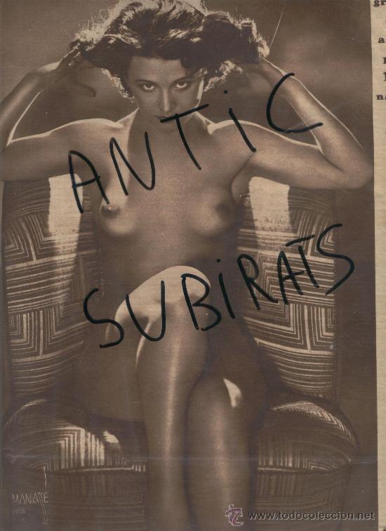 Zeitschriften: RECORTE DE PRENSA. A&Ntilde;OS 1930..FOTOGRAFIA.DESNUDO.EROTICA. MANASSE. WIEN. VIENA.