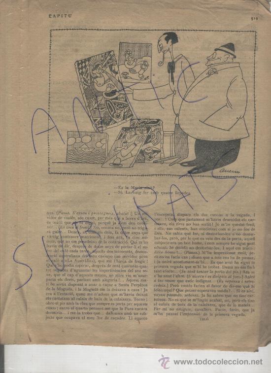 Zeitschriften: REVISTA SATIRICA EROTICA PAPITU 1919 CRITICA DE ARTE CARICATURAS ARTE VANGUARDIAS