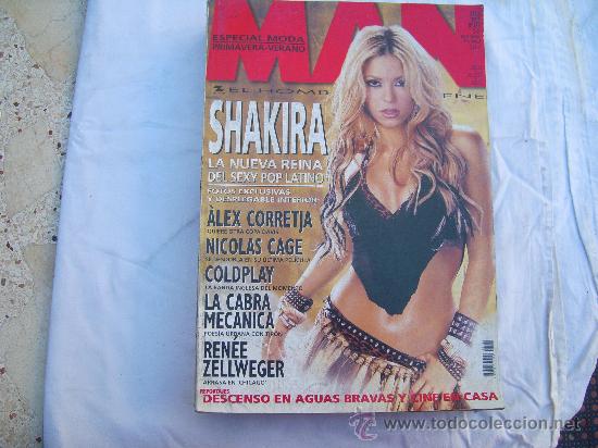 Zeitschriften: MAN N&ordm; 186. SHAKIRA, RENEE ZELLWEGER, COLDPLAY NICOLAS CAGE JOLENE BLALOCK. MANUELA ARCURY
