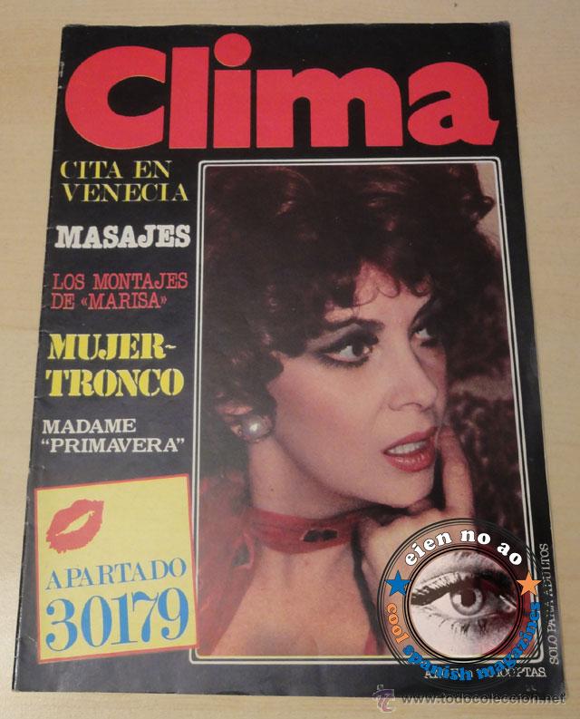 Zeitschriften: Revista er&oacute;tica CLIMA # A&ntilde;o 1982 ~ GINA LOLLOBRIGIDA ~ VICTORIA ABRIL ~ FRANCO NERO Bar&ccedil;a