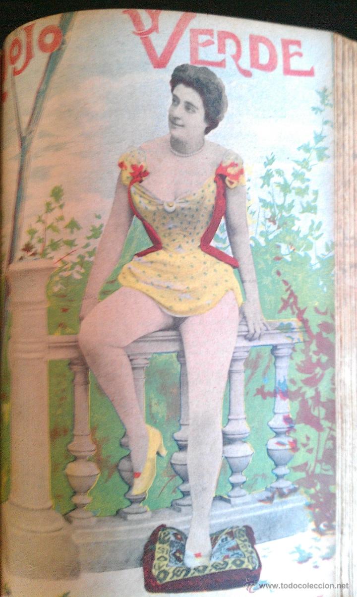 Magazines: 1903-1904 REVISTA EROTICA ROJO Y VERDE 52 N&Uacute;MEROS PRIMEROS