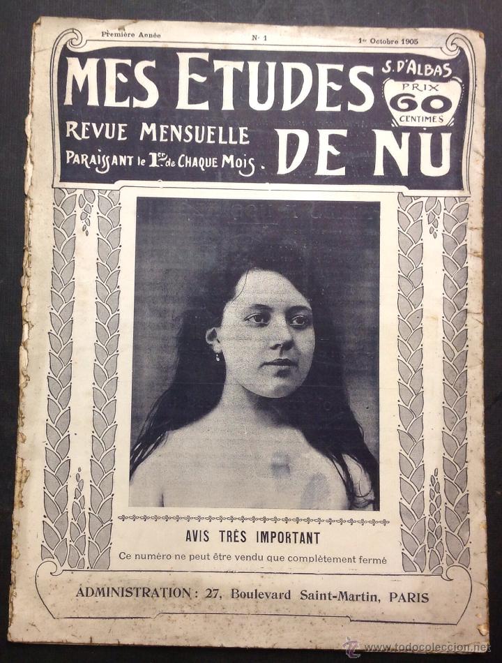 Journals: REVISTA ER&Oacute;TICA. MES ETUDES DE NU. 1905. A&Ntilde;O 1. N&ordm; 1. 32,5 CM. CON 4 FOTOGRAF&Iacute;AS DE DESNUDOS.