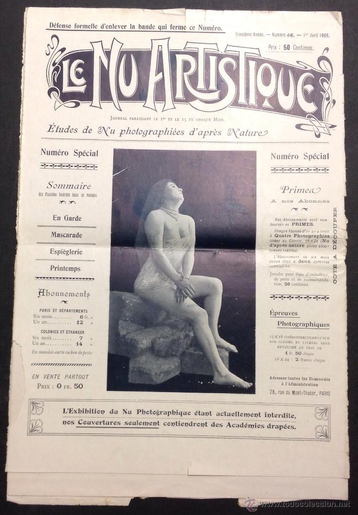 Zeitschriften: REVISTA ER&Oacute;TICA. LE NU ARTISTIQUE. 1906. A&Ntilde;O 3. N&ordm; 46. CON 4 FOTOGRAF&Iacute;AS DE DESNUDOS.