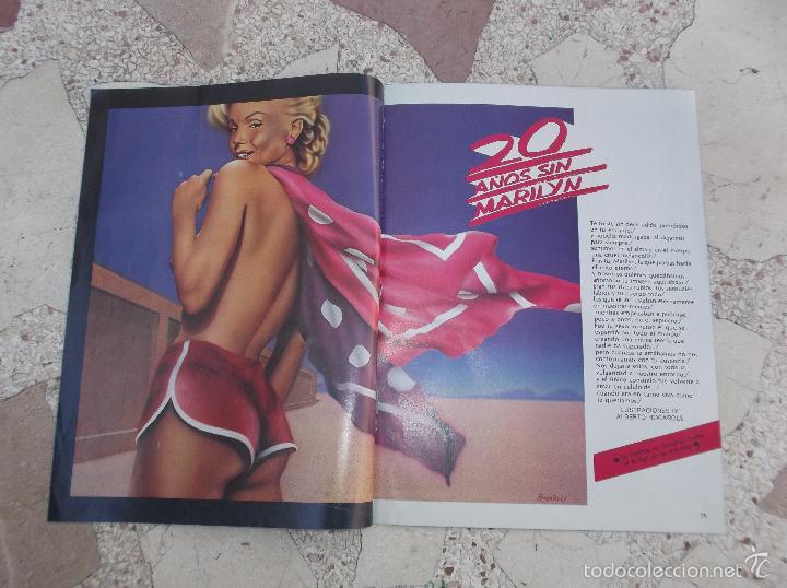 Magazines: penthouse, fecha desconocida, solo reportaje de Marilyn Monroe, 6 p&aacute;ginas, 6 dibujos