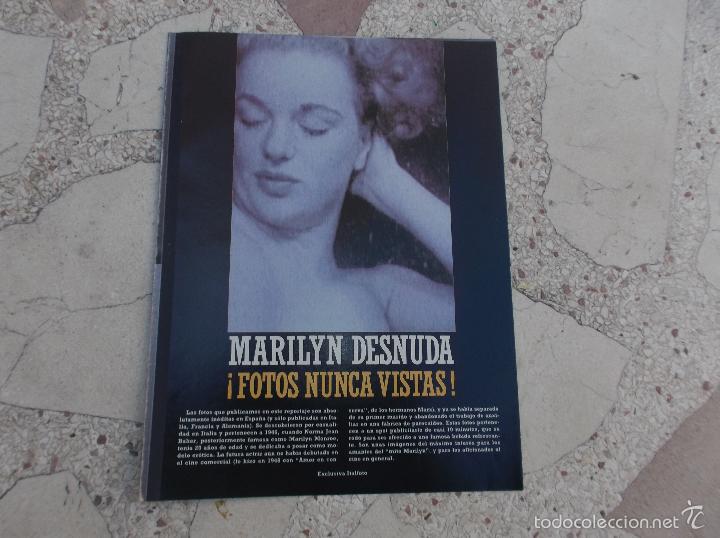 Magazines: penthouse, n&ordm; desconocido,solo reportaje de marilyn monroe desnuda, 5 paginas,8 fotos