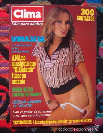 Journals: Revista CLIMA / MARISA MEDINA, RAQUEL WELCH, LYNN ENDERSSON, DINASTIA TV SERIES ++