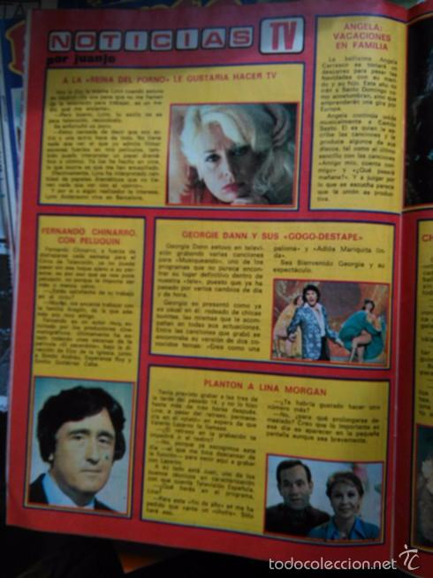 Magazines: recorte FERNANDO CHINARRO LINA MORGAN GEORGIE DANN LYNN ANDERSONN LA REINA DEL PORNO