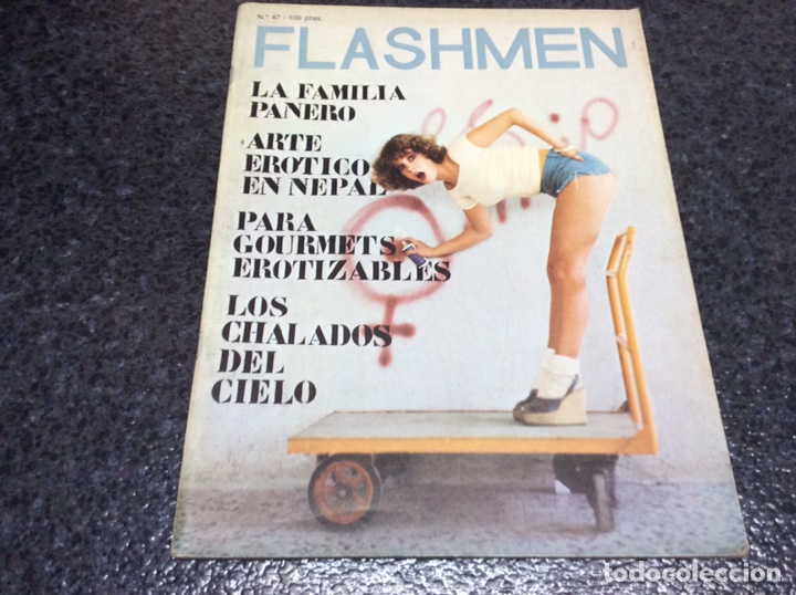 Riviste: FLASHMEN N&ordm; 47 JAIME CH&Aacute;VARRI, FAMILIA PANERO (REVISTA EROTICA DE LOS 70)