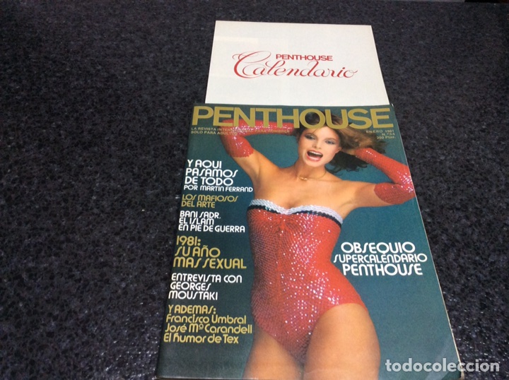 Journals: PENTHOUSE N&ordm; 34 ENERO 1981 GEORGE MOUSTAKI. CARMELA GARCIA MORENO, CONTIENE SUPER CALENDARIO