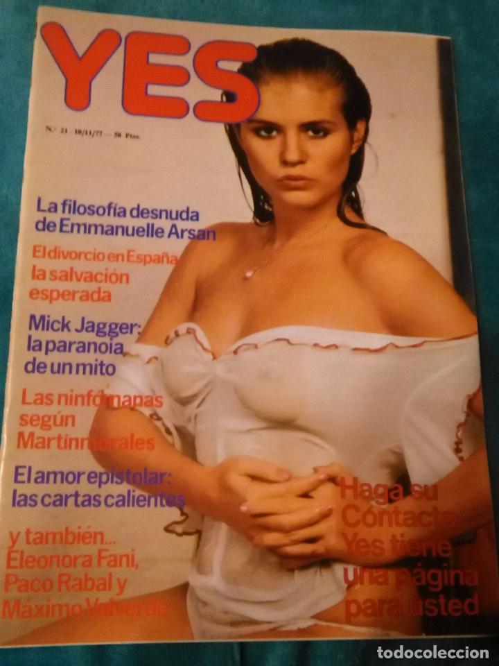 Revistas: revista erotica yes 1977 paco rabal y maximo valverde, filosofia desnuda emmanuelle arsan