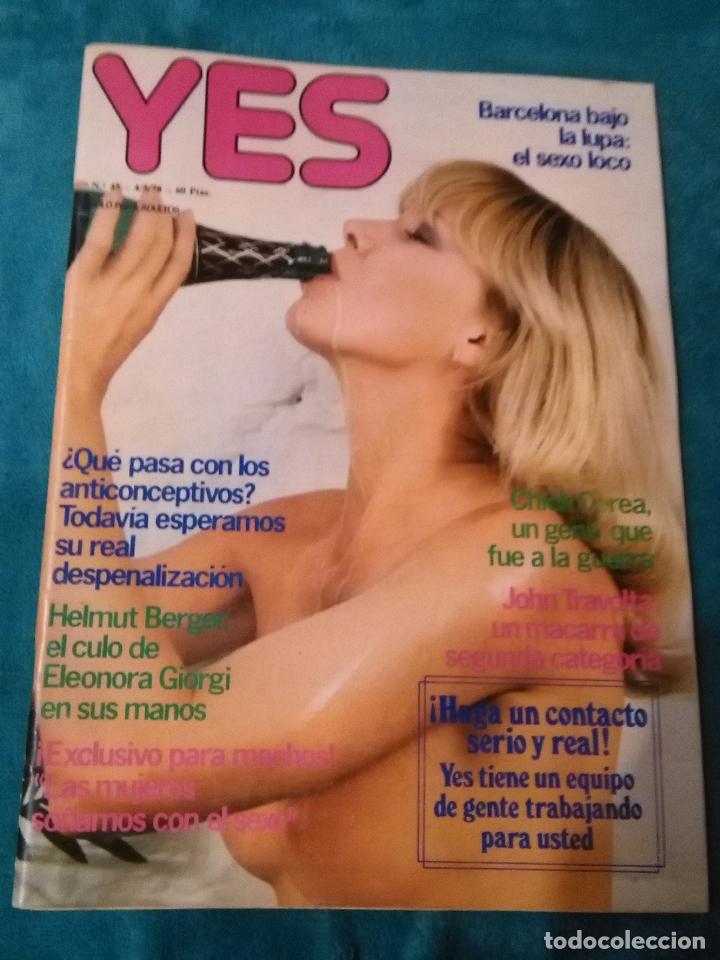 Zeitschriften: revista erotica YES  helmut berger , el culo de eleonora giorgi en sus manos, exclusivo para machos