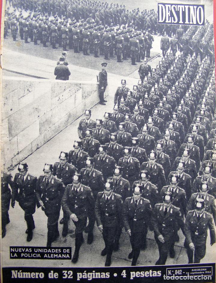 Journals: REVISTA DESTINO, N&ordm; 842 - 26 DE SETIEMBRE DE 1953