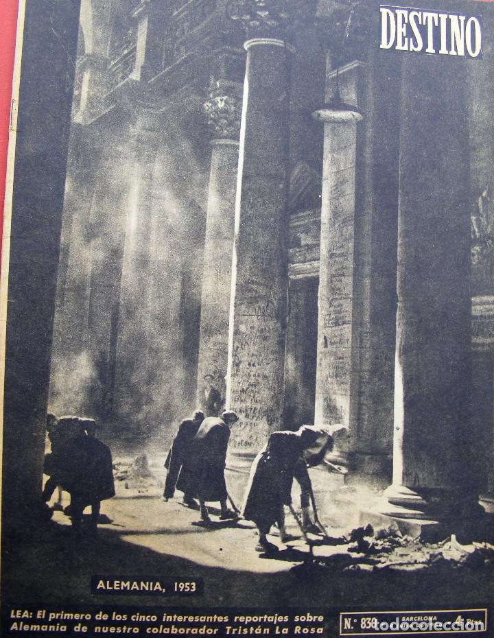 Journals: REVISTA DESTINO N&ordm; 830 - 4 JULIO DE 1953