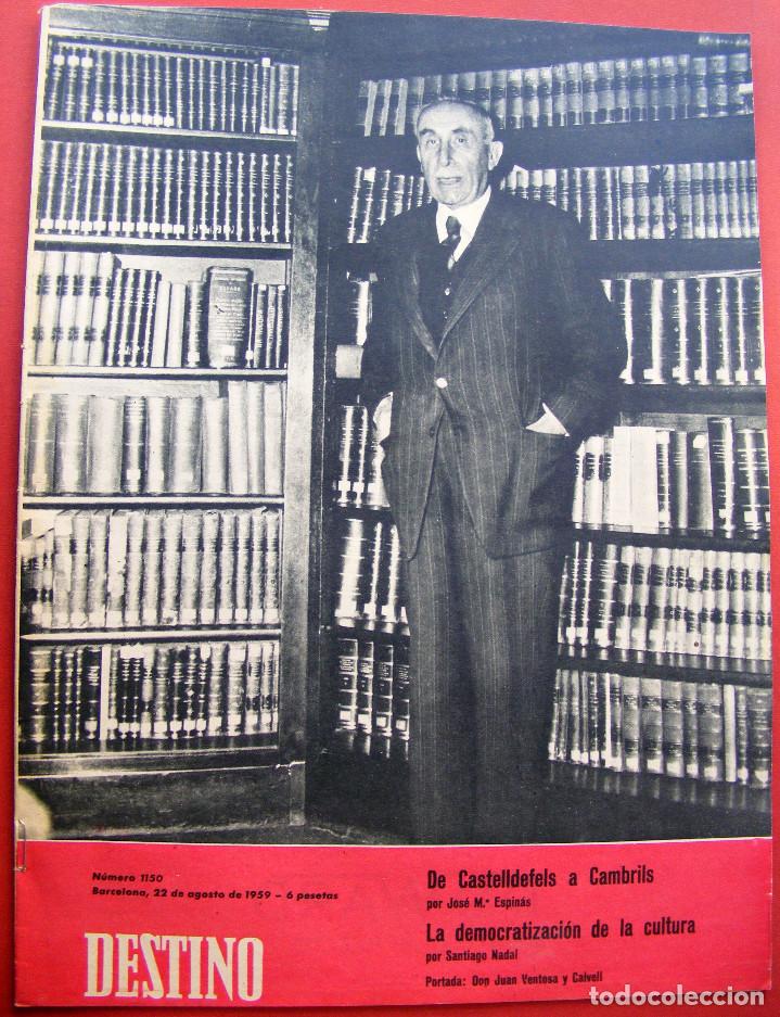 Journals: REVISTA DESTINO N&ordm; 1150, 22 AGOSTO DE 1959