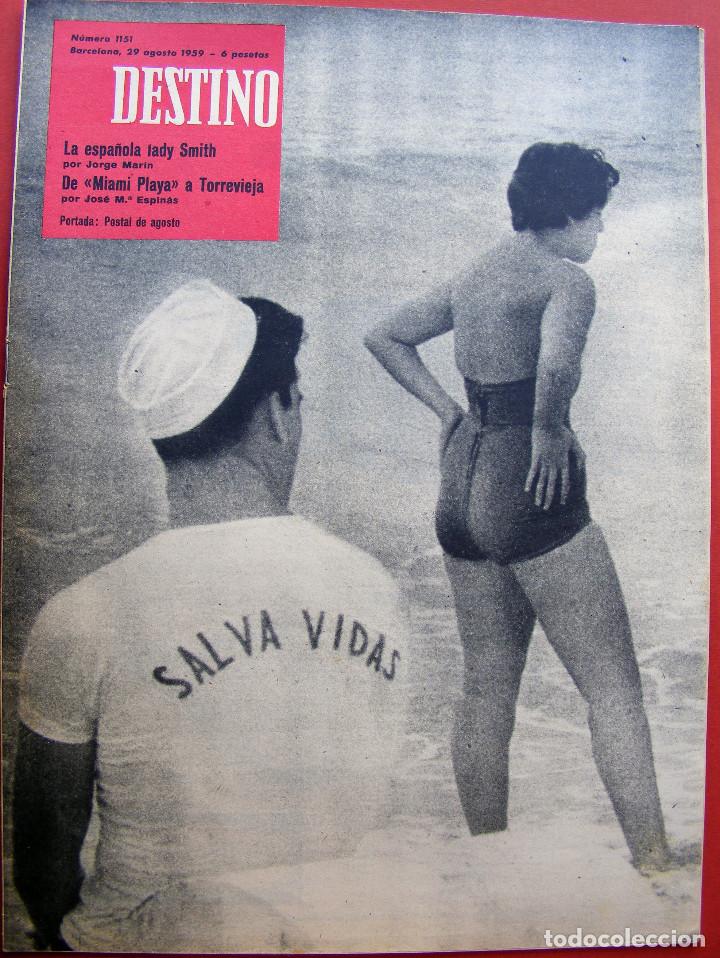 Journals: REVISTA DESTINO N&ordm; 1151, 29 AGOSTO DE 1959