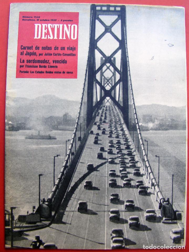 Journals: REVISTA DESTINO N&ordm; 1160, 31 DE OCTUBRE DE 1959