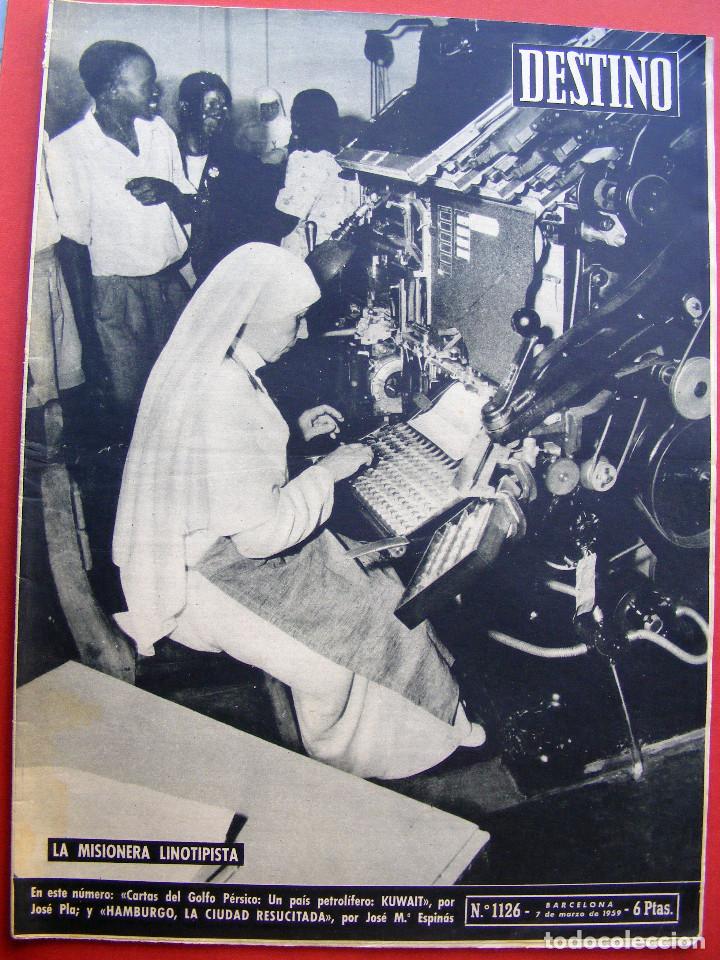 Magazines: REVISTA DESTINO, N&ordm; 1126 - 7 DE MARZO DE 1959