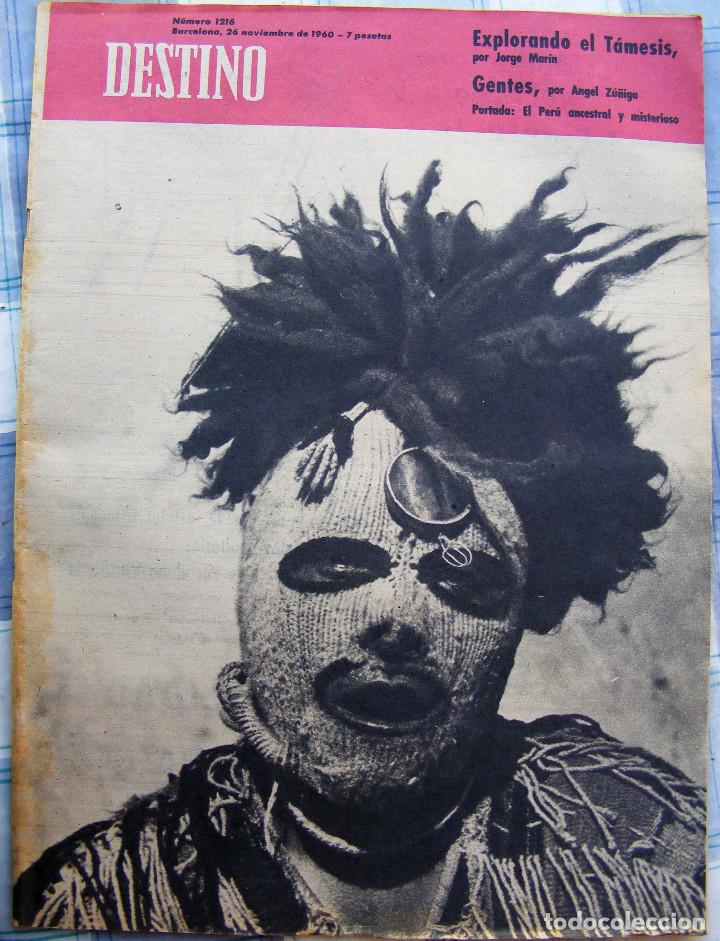 Journals: REVISTA DESTINO N&ordm; 1216 - 26 DE NOVIEMBRE DE 1960