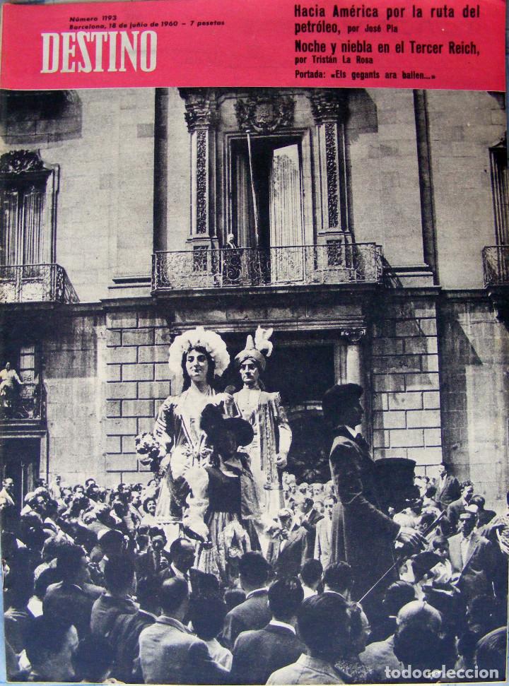Journals: REVISTA DESTINO N&ordm; 1193 - 18 DE JULIO DE 1960