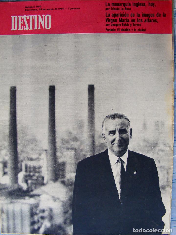 Journals: REVISTA DESTINO N&ordm; 1190 - 28 DE MAYO DE 1960