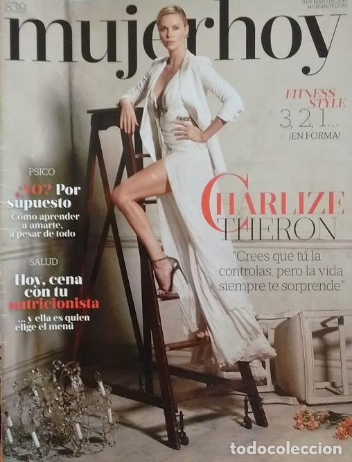 Magazines: MUJER HOY: CHARLIZE THERON 839 / ALEXANDRA PEREIRA / ELIZABETH HOLMES / MERCEDES DE VEGA