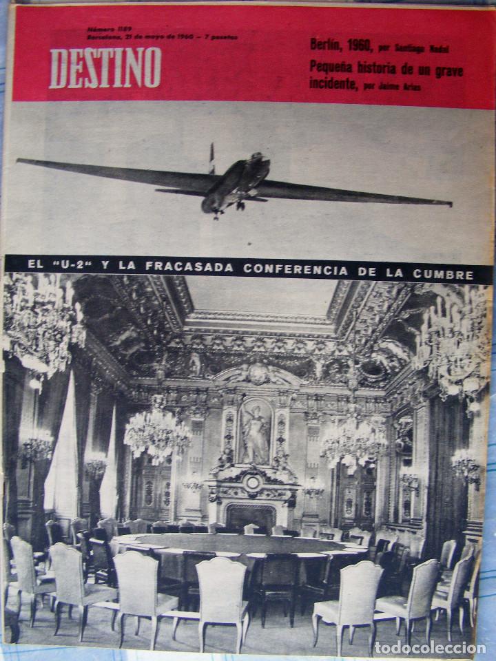 Zeitschriften: REVISTA DESTINO N&ordm; 1189 - 21 DE MAYO DE 1960