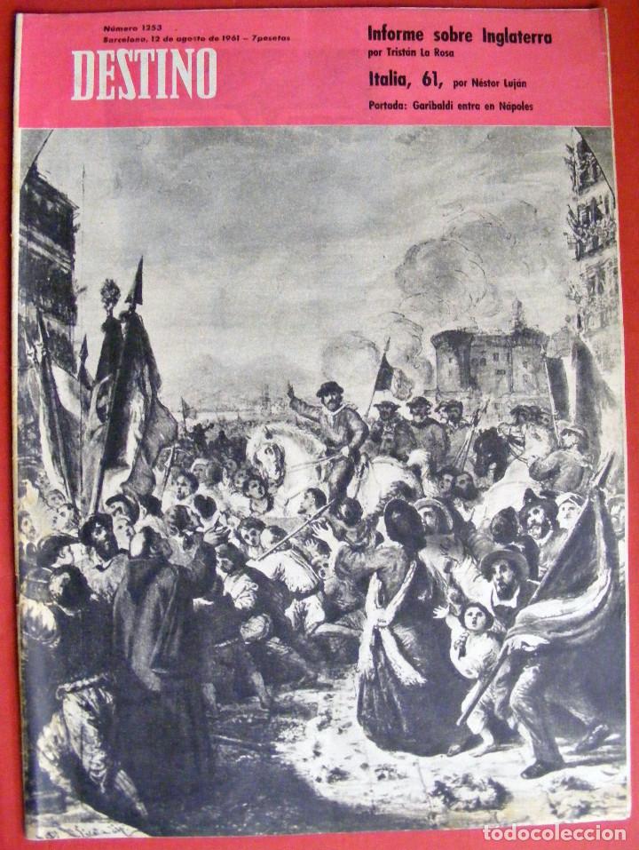 Magazines: REVISTA DESTINO N&ordm; 1253 - 12 AGOSTO DE 1961