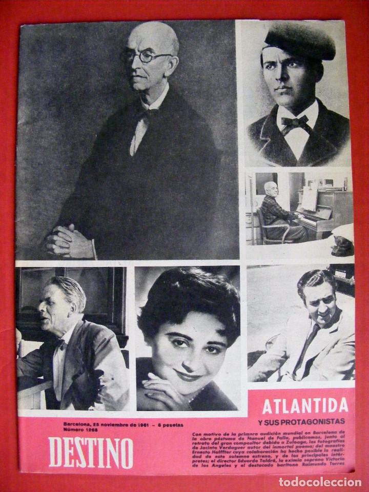 Magazines: REVISTA DESTINO N&ordm; 1268 - 25 DE NOVIEMBRE DE 1961