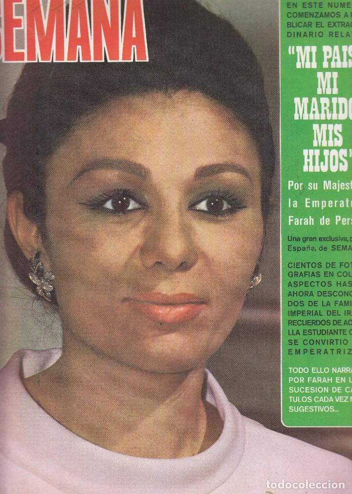Zeitschriften: REVISTA SEMANA N&ordm; 1592 A&Ntilde;O 1970. EMPERATRIZ FARAH DE PERSIA. MR. PLAYBOY. JEAN SOREL Y ANNA MARIA.