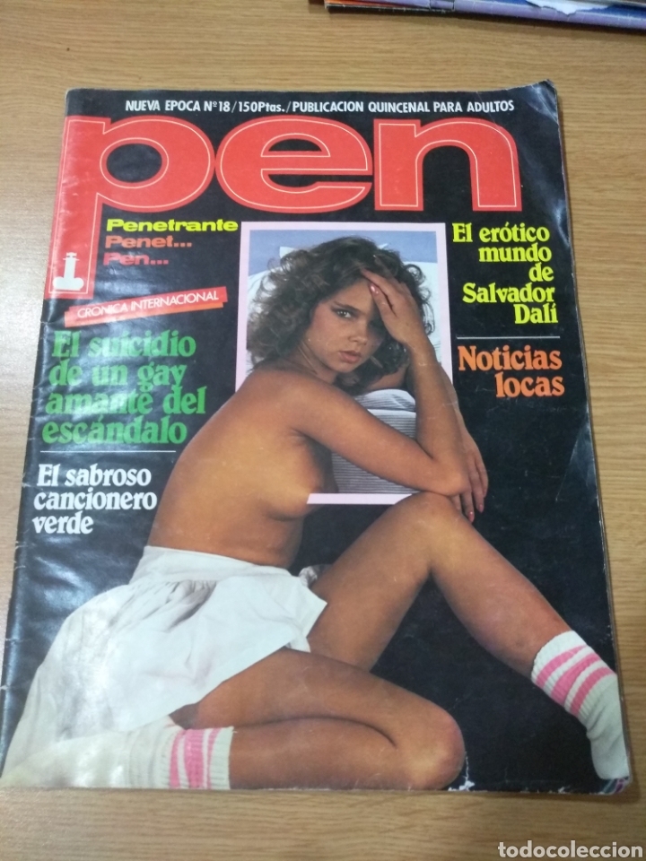 Journals: Revista Er&oacute;tica PEN n'18 a&ntilde;o 1983 -Minnie Miniprio-Edwige Fenech-Salvador Dal&iacute;-Brigitte Lahaie.