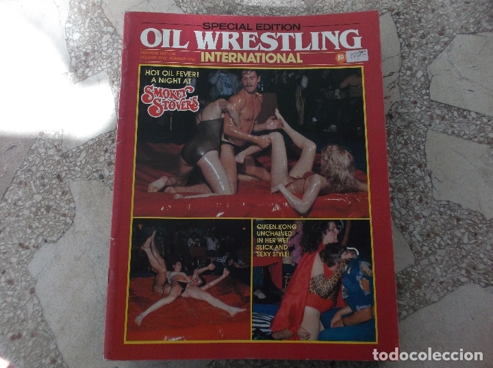 Journals: Oil wrestling edition special, vol-1 n&ordm; 1 revista er&oacute;tica u.s.a. solo para adultos 1982