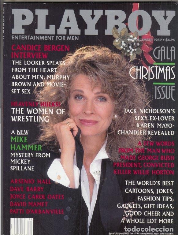 Revistas: REVISTA PLAYBOY ENTERTAINMENT FOR MEN DECEMBER 1989. CANDICE BERGEN INTERVIEW.