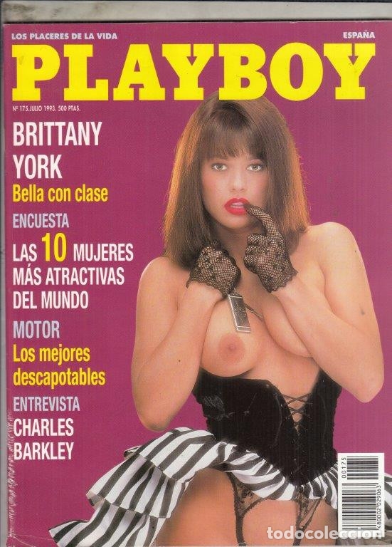 Revistas: REVISTA PLAYBOY ESPA&Ntilde;A N&ordm; 175 A&Ntilde;O 1993. BRITTANY YORK. CHALES BARKLEY. 10 MUJERES MAS ATRACTIVAS.