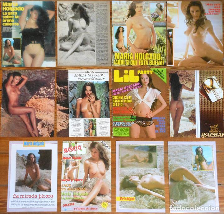Revistas: MARIA HOLGADO colecci&oacute;n prensa 1970s fotos desnuda spain actriz clippings sexy destape