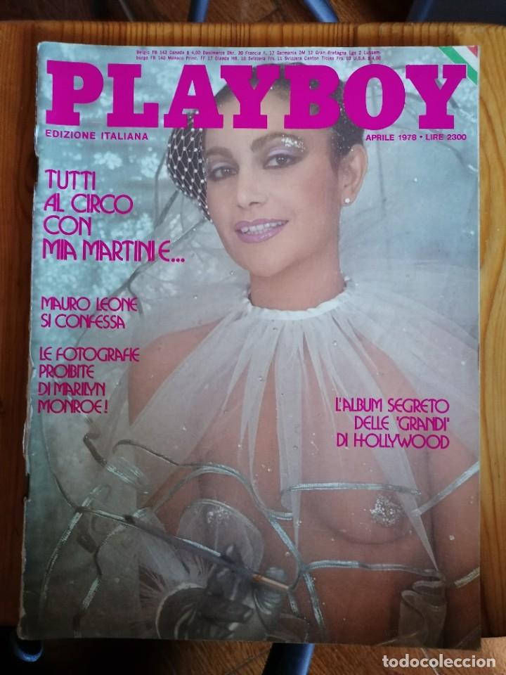Zeitschriften: PLAYBOY APRILE 1978 * EDICION ITALIANA * POSTER ADRIANA FALCO * ALIDA CHELLI * DESNUDO MARILYN