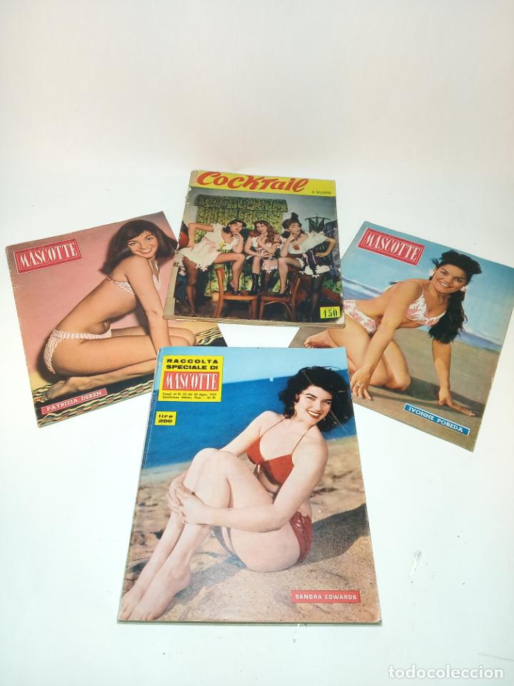 Journals: Lote de 4 revistas er&oacute;ticas Italianas. Mascotte.1956 y 1959.